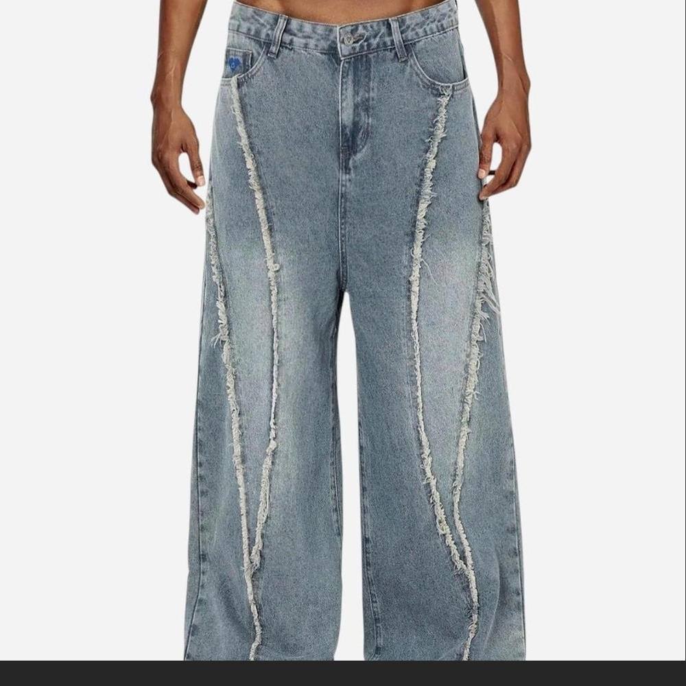Aelfric Eden Wide Leg Jeans in Light Blue. Brand New With Tag